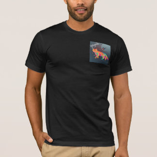 カラフルなサイケデリックキャットのクリップアート Tシャツ