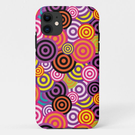 カラフルなサイケデリックサークルフォンケース Case-Mate iPhoneケース (裏面)