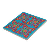 カラフルなサイケデリック幾何学模様 タイル (側面)