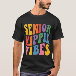 カラフルなサイケデリック・タイポグラフィ Tシャツ