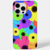 カラフルなサイケデリック・デイジー・フラワー柄 Case-Mate iPhoneケース (裏面)