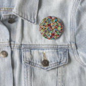 カラフルなサイコロ 缶バッジ (インサイチュ)