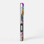 カラフルなサイバーパンク落書きアイフォン16ケース iPhone 16ケース (右側面)