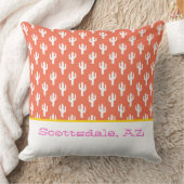 カラフルなサウスウエスト砂漠のパターン LOCATION カクタス クッション (ブランケット)