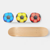 カラフルなサッカーボール スケートボード (横)