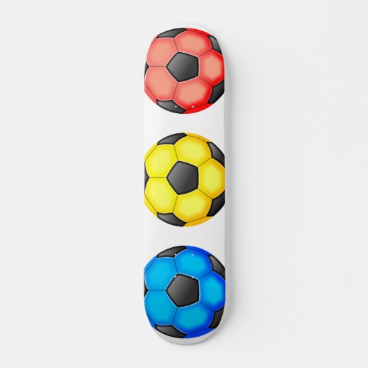 カラフルなサッカーボール スケートボード (正面)
