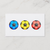 カラフルなサッカーボール 名刺 (裏面)