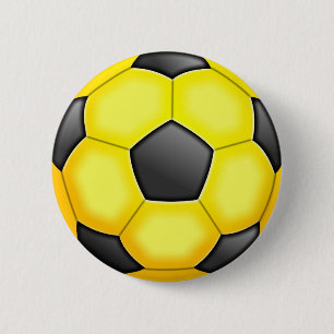 カラフルなサッカーボール 缶バッジ