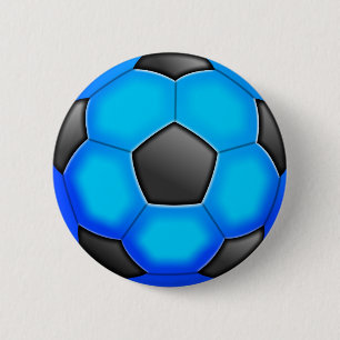 カラフルなサッカーボール 缶バッジ