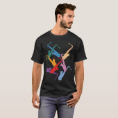 カラフルなサックス Tシャツ (正面フル)
