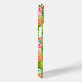 カラフルなサボテンの花のウォーターカラー iPhoneケース(名入れ可) Case-Mate iPhoneケース (裏面 / 右)