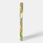 カラフルなサボテンの花の水彩画デザインのカスタムオーダー Case-Mate iPhoneケース (裏面 / 右)