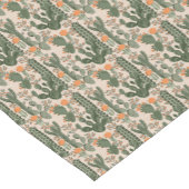 カラフルなサボテンパターン ショートテーブルランナー (コーナー)