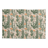 カラフルなサボテンパターン 枕カバー (裏面-左)