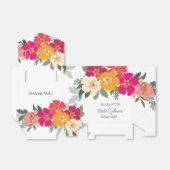 カラフルなサマーガーデン ブライトフラワーブライドシャワー フェイバーボックス (折り畳みなし)