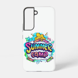 カラフルなサマーキャンプ SAMSUNG GALAXY S22ケース