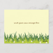 カラフルなサマー フリップ フロップ 楽しい太陽の庭 ポストカード (裏面)