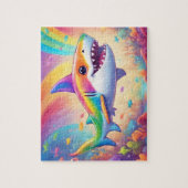 カラフルなサメ ジグソーパズル (縦)