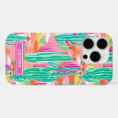カラフルなサワロサボテンのオーダーメイド Case-Mate iPhoneケース (裏面 (横))