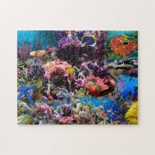 カラフルなサンゴと魚 252ピース パズル (横)