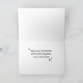 カラフルなサンタクロースのクリスマスカード シーズンカード (内部)