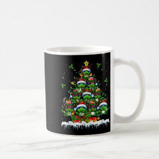 カラフルなサンタ+トナカイ+妖精+カエル+クリスマスツリー コーヒーマグカップ