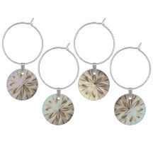 カラフルなサンドダラー ワインチャーム