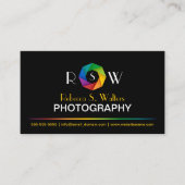 カラフルなシャッターカメラマン 名刺 (正面)