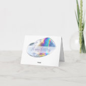 カラフルなシャボン玉の誕生日パーティー招待状 カード (裏面)