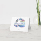 カラフルなシャボン玉の誕生日パーティー招待状 カード (裏面)