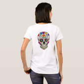 カラフルなシュガースカルポスター | 死者の日 Tシャツ (裏面フル)