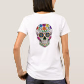 カラフルなシュガースカルポスター | 死者の日 Tシャツ (裏面)