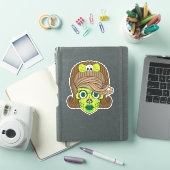 カラフルなシュガースカル・イラストアート シール (iPadカバー)