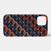カラフルなジグザグのカロステップ Case-Mate iPhoneケース (裏面 (横))