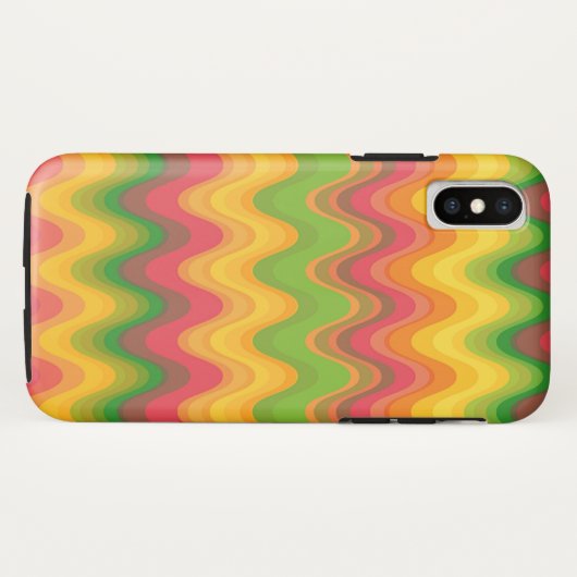 カラフルなジグザグ形モダンなパターンシェブロンの電話箱 Case-Mate iPhoneケース (裏面(横))