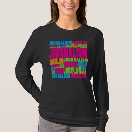 カラフルなジャーナリズム Tシャツ (正面)