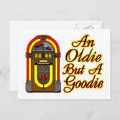 カラフルなジュークボックスが目を引く、1950年代の懐かしの名曲 ポストカード (正面/裏面)