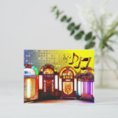 カラフルなジュークボックス ポストカード (スタンド正面)