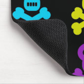 カラフルなスカル マウスパッド (コーナー)