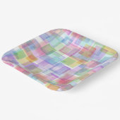 カラフルなスクエアペーパープレート ペーパープレート (傾斜あり)