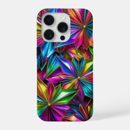カラフルなスターバーストのスマホケース iPhone 15 PROケース