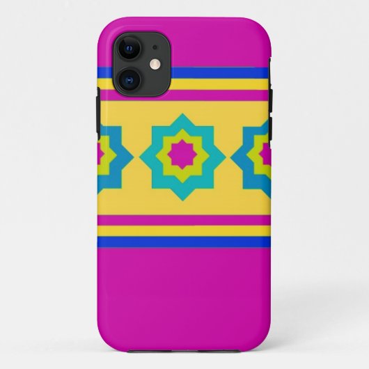 カラフルなストライプと星 Case-Mate iPhoneケース (裏面)