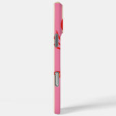 カラフルなストライプに映える鮮やかなロブスター Case-Mate iPhoneケース (裏面 / 右)