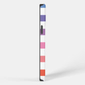 カラフルなストライプのiPhone/iPadケース iPhoneケース (右側面)