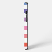 カラフルなストライプのiPhone/iPadケース iPhoneケース (左側面)