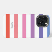 カラフルなストライプのiPhone/iPadケース iPhoneケース (裏面横)