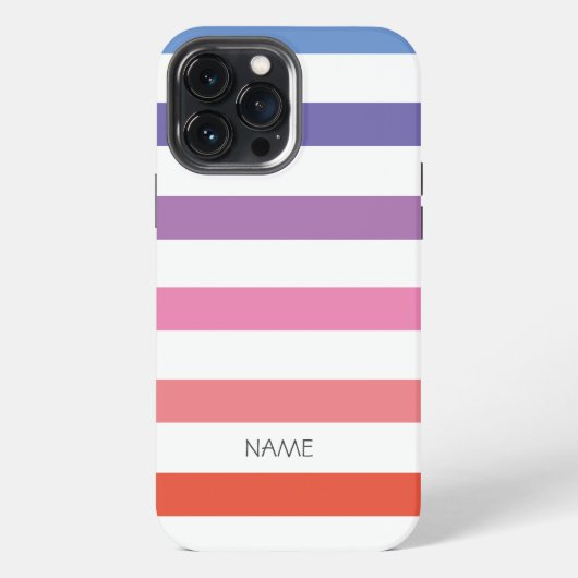 カラフルなストライプのiPhone/iPadケース iPhoneケース (裏面)