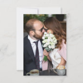 カラフルなストライプのQRコード ウェディング・ゲスト返信 出欠カード (裏面)