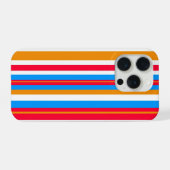 カラフルなストライプ柄 iPhoneケース (裏面横)