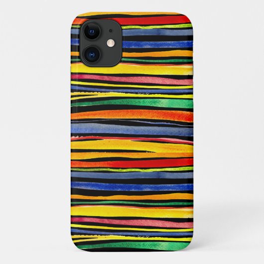 カラフルなストライプ Case-Mate iPhoneケース (裏面)